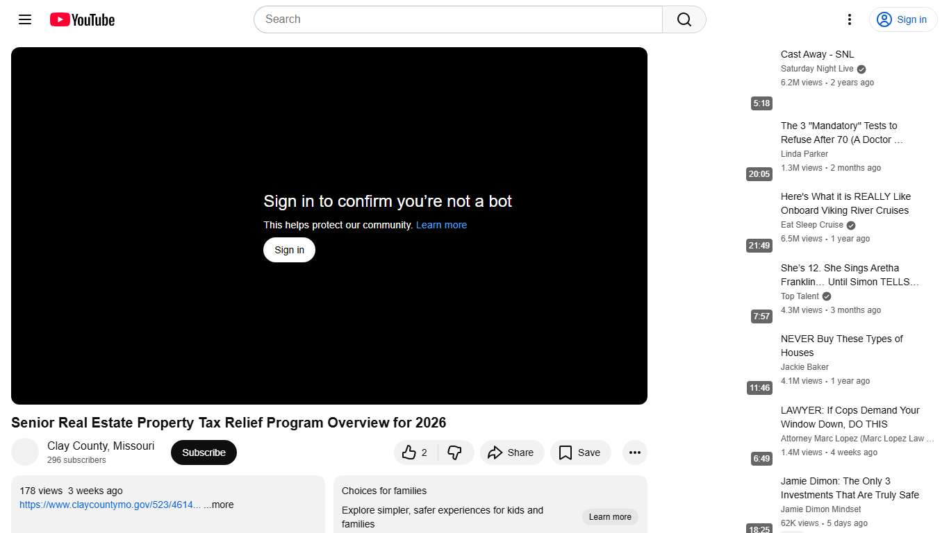 Senior Real Estate Property Tax Relief Program Overview for 2026 - YouTube